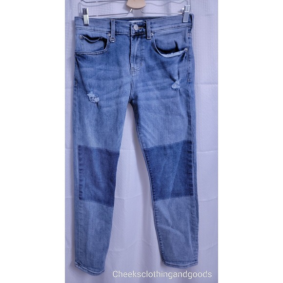 Pacsun Slim Taper Indigo Wash Distressed Jeans Mens  29x30 - Picture 2 of 10